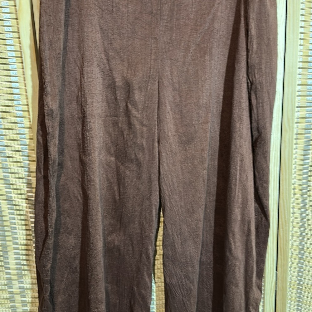 Cynthia Ashby Dark Copper Bronze Brown Wide Leg Culottes Palazzo Pants W36 Silk? - Picture 5 of 14